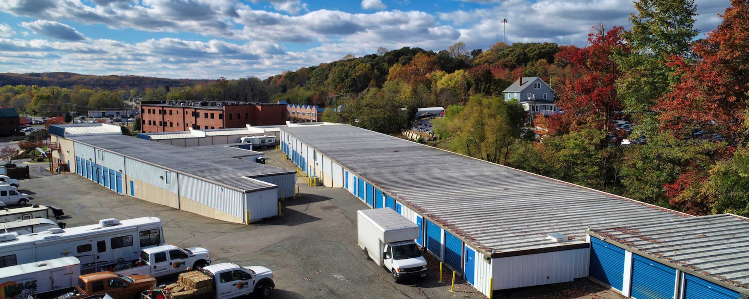 Outdoor units and parking spaces at Dumfries Self Storage in Dumfries, Virginia