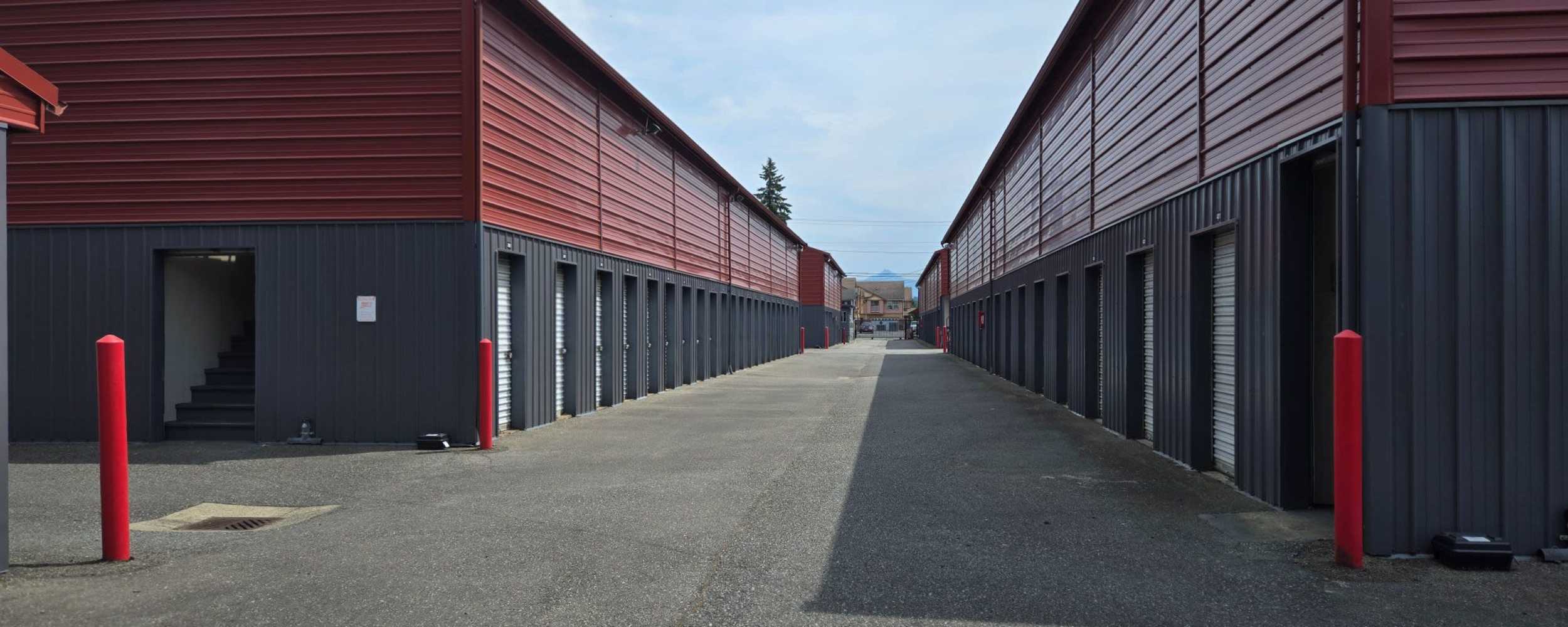 Storage for automobile and motorcycles at Freeway Storage in Marysville, Washington