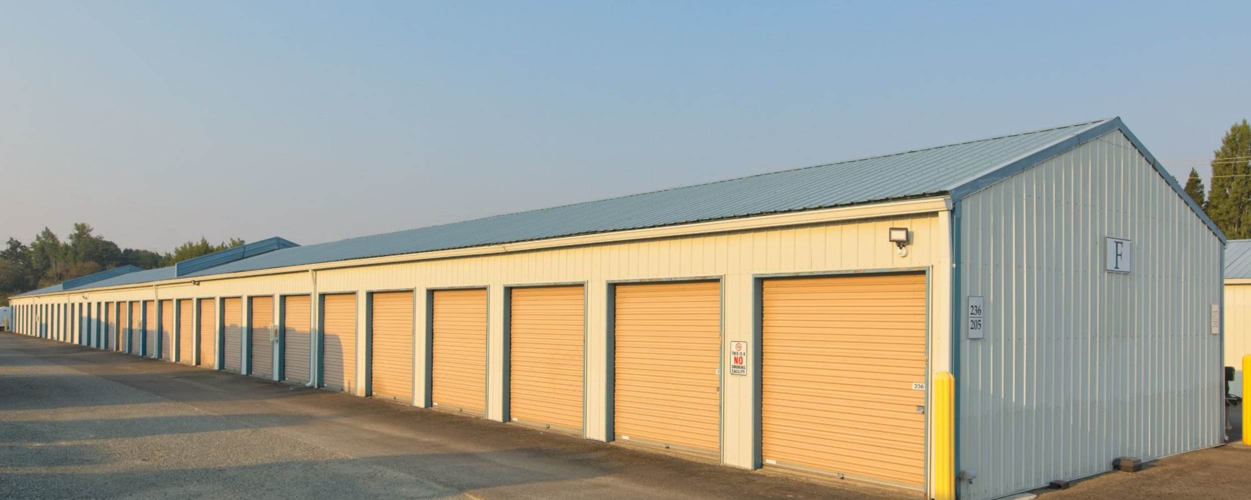 Storage units at American Heritage Mini Storage, Anacortes, Washington