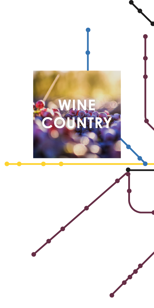 Wine country near The Link in Glendale, California