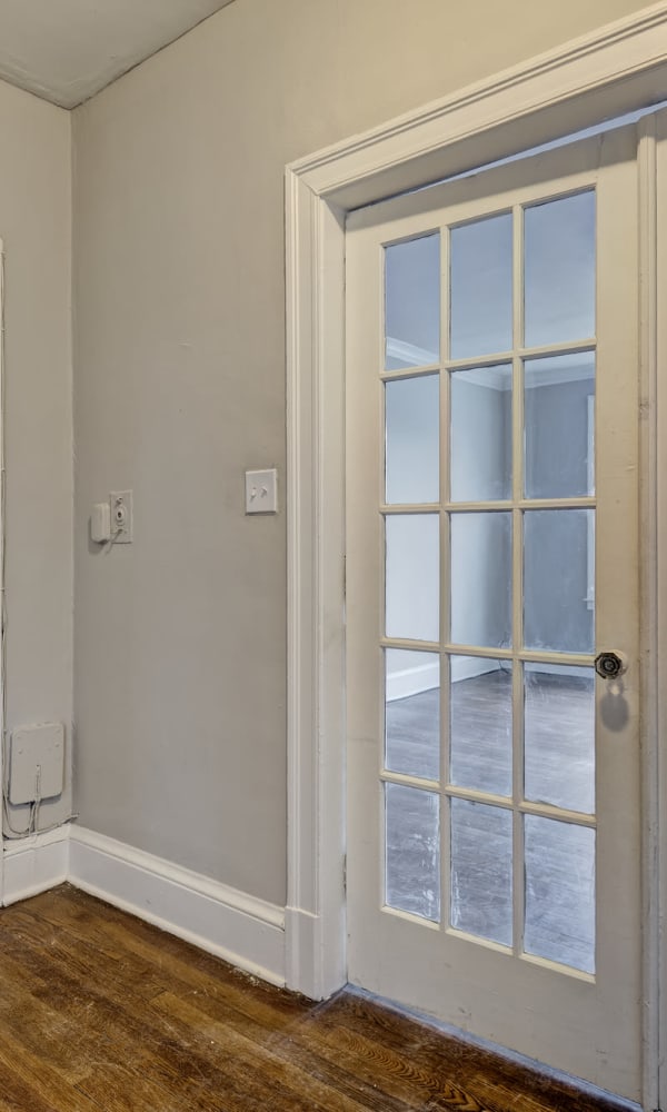 Modern flooring and doors at West Hartford Collection in West Hartford, Connecticut