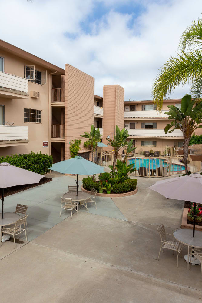 Barbeque at Emerald Manor Apartments, San Diego, California