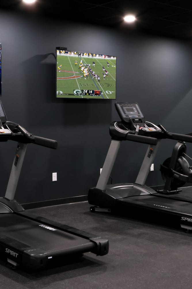 Fitness equipment in our fitness center at Six 10 Flats in Bethlehem, Pennsylvania