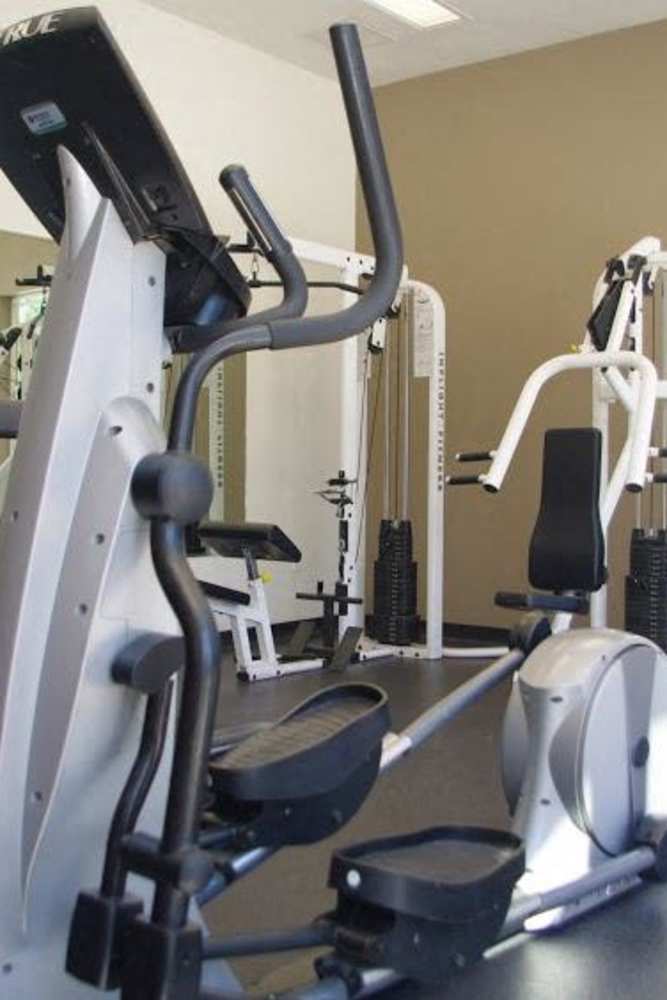 Fitness center with exercise equipment at Oak Grove at Dublin Ranch in Dublin, California