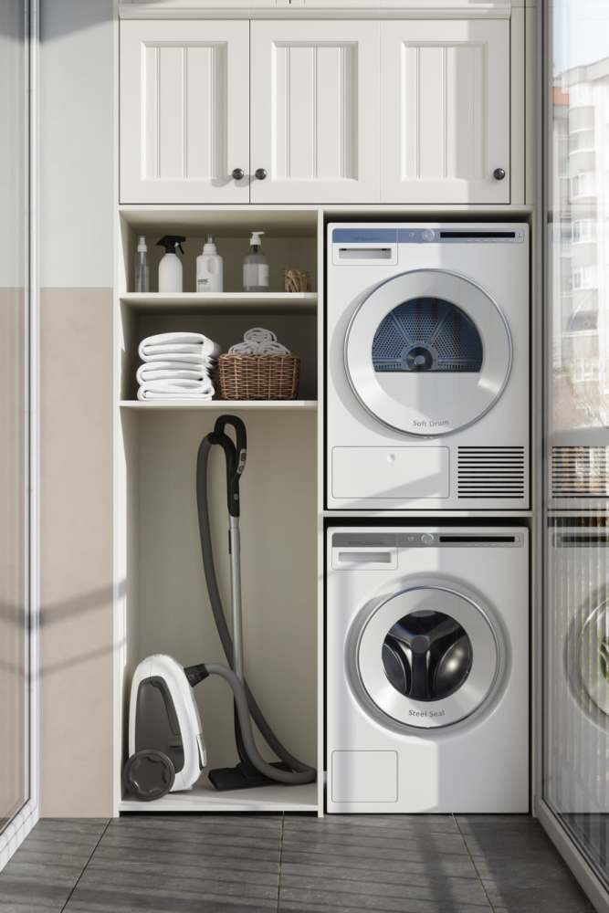 Full-size in-unit washer and dryer at Greenside in Charlotte, North Carolina
