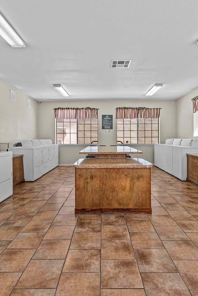 Laundry area of community at La Jolla Place in El Paso, Texas