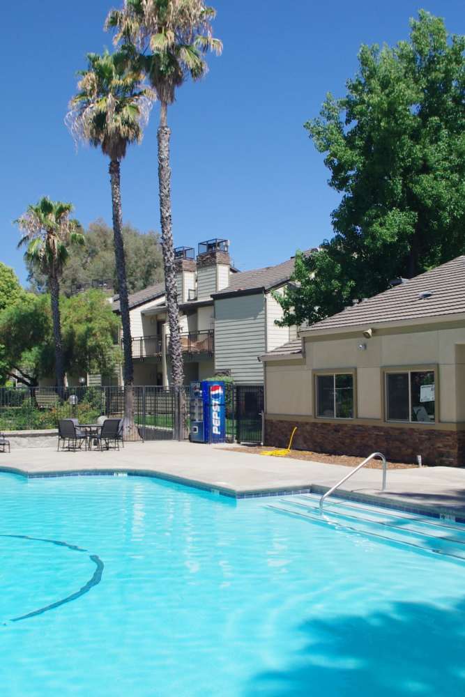 Swimming pool for residents at Twin Creeks in Antioch, California