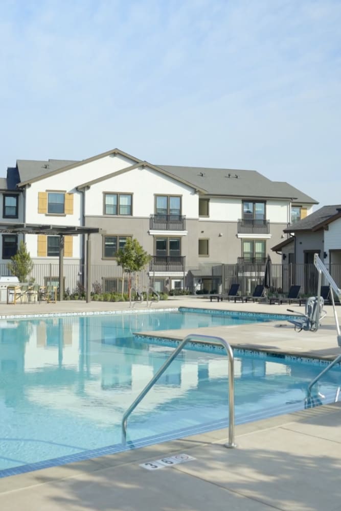 Pool at Crescent Apartments in Roseville, California