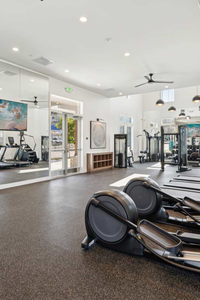 Fitness Center at Crescent Apartments in Roseville, California