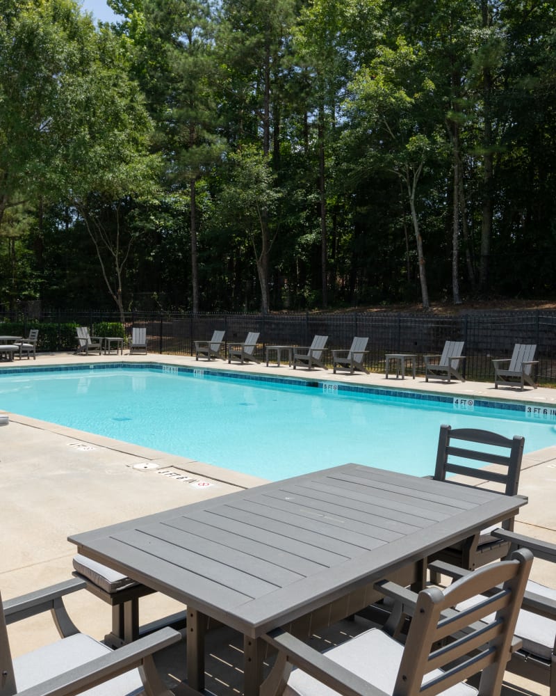 The sparkling swimming pool at Magnolia Heights in Covington, Georgia