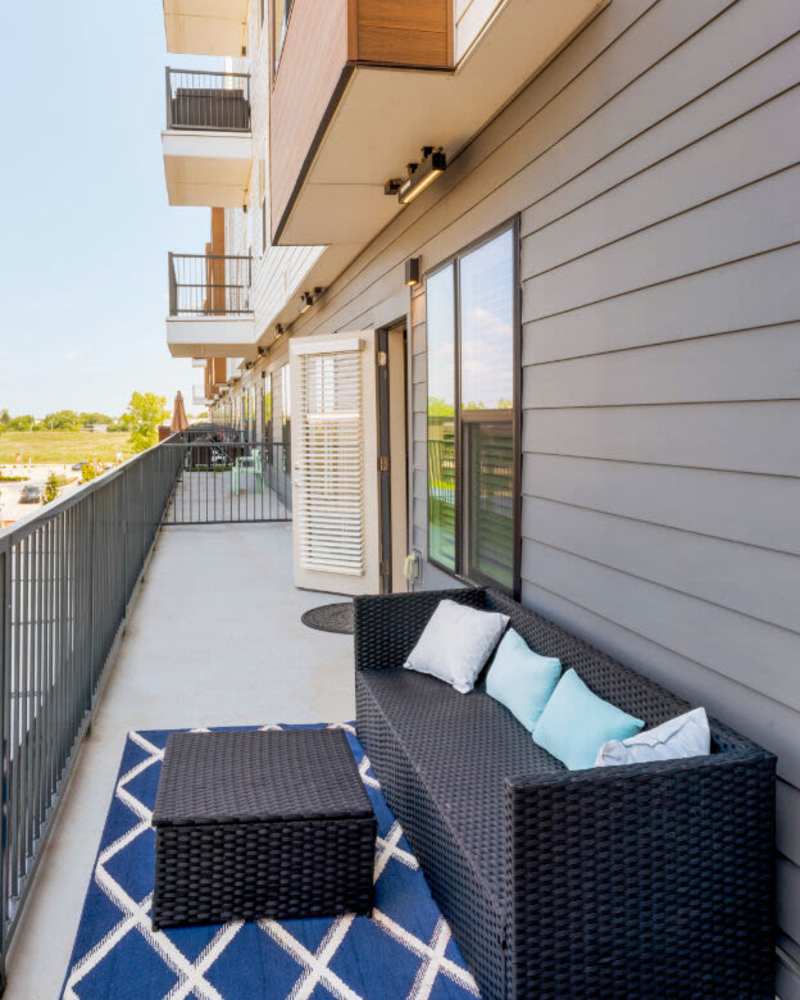 balcony at The Mark at Fishers District in Fishers, IN