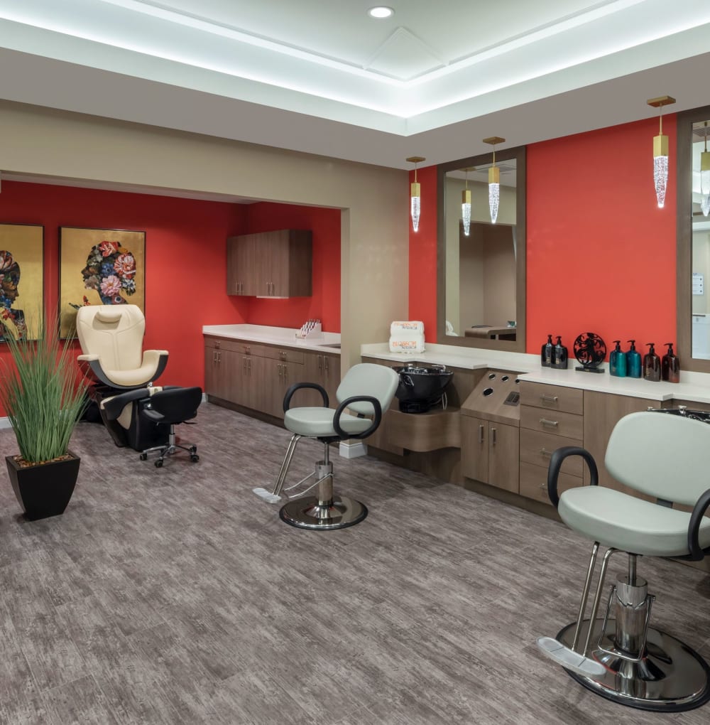 Deluxe salon at Blossom Springs in Oakland Twp, Michigan
