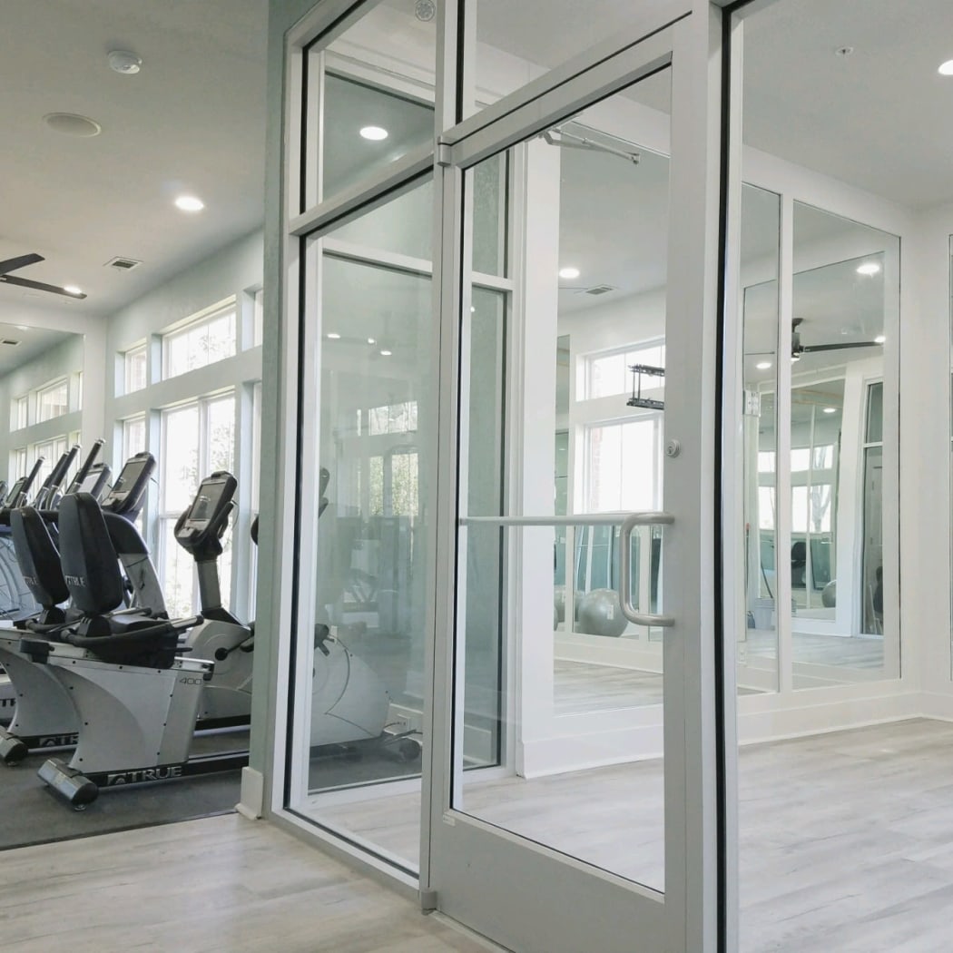 Onsite fitness center at Ingleside Plantation Apartments in North Charleston, South Carolina