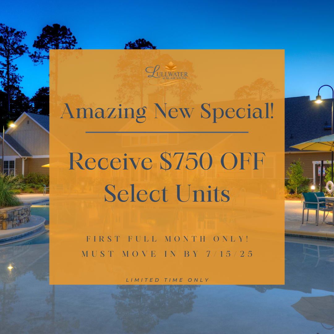 Apartment of the Week banner at Lullwater at Blair Stone in Tallahassee, Florida