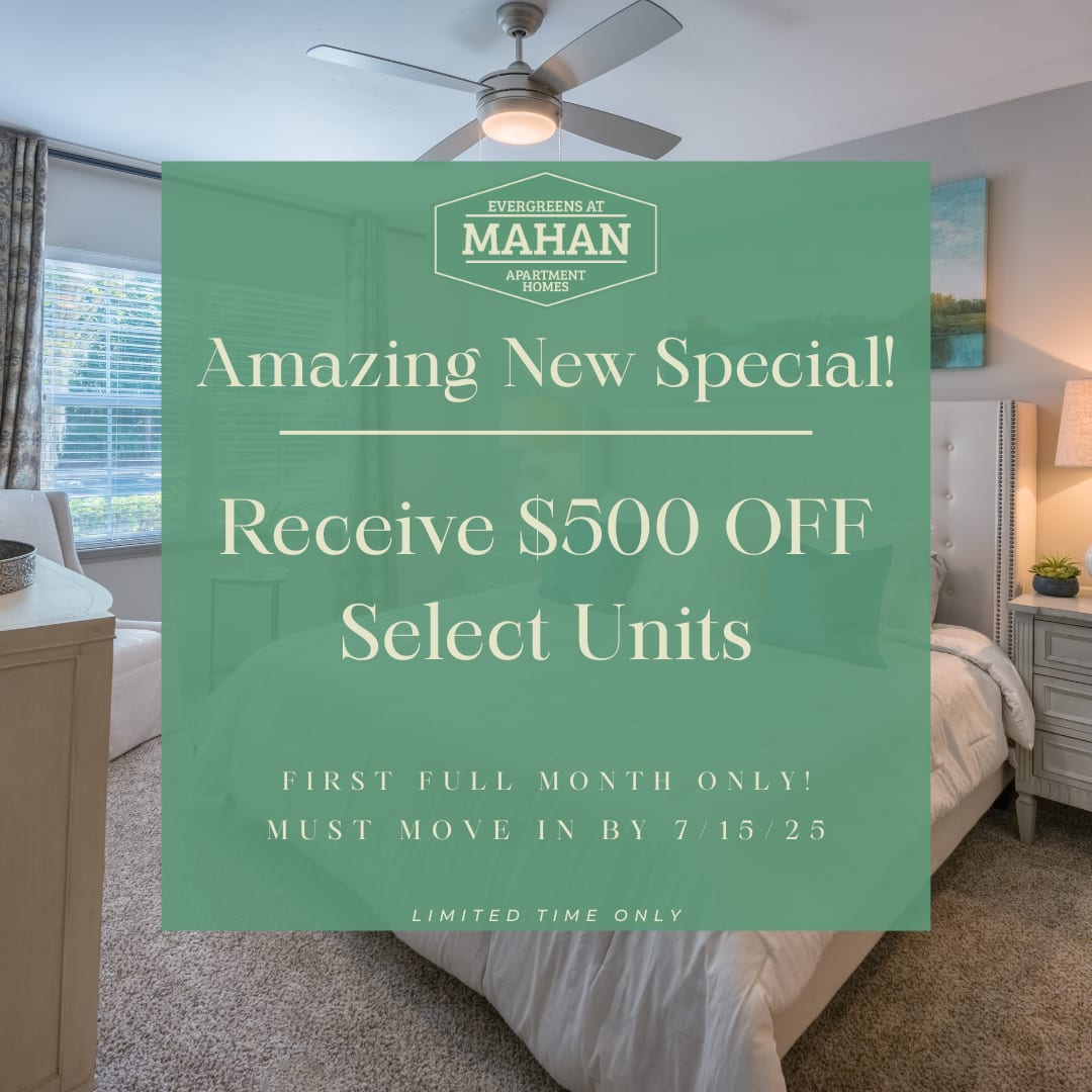 Limited Time Offer banner at Evergreens at Mahan in Tallahassee, Florida