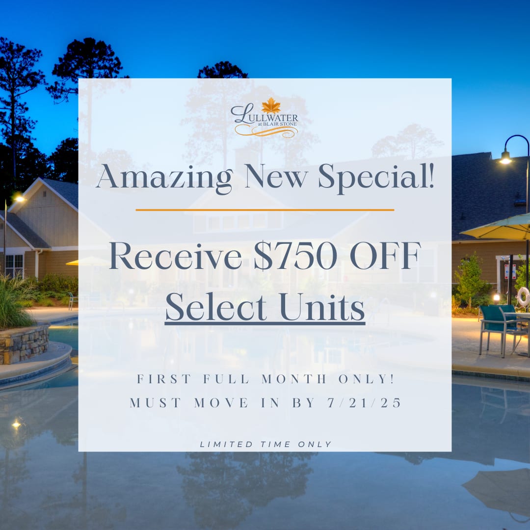 Limited Time Offer at Lullwater at Blair Stone in Tallahassee, Florida