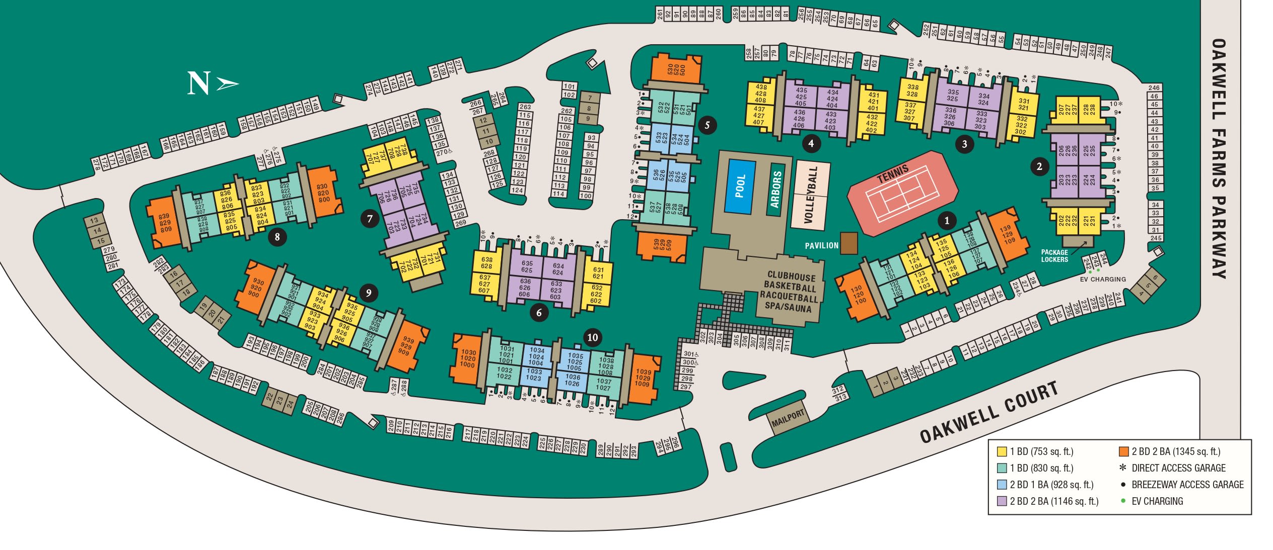 Site map of Villas at Oakwell Farms in San Antonio, TX