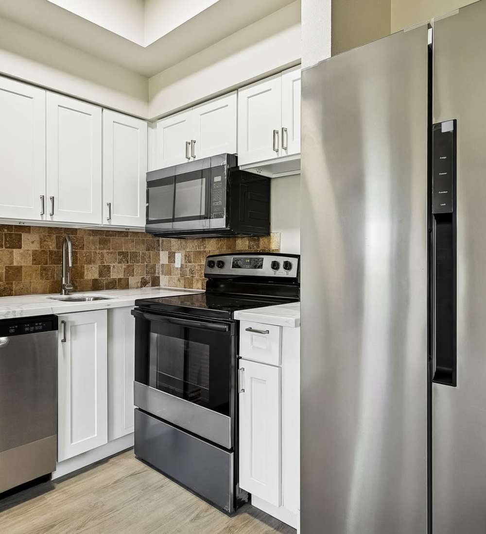 Eat-in luxury kitchen at The Linden in Covington, Louisiana