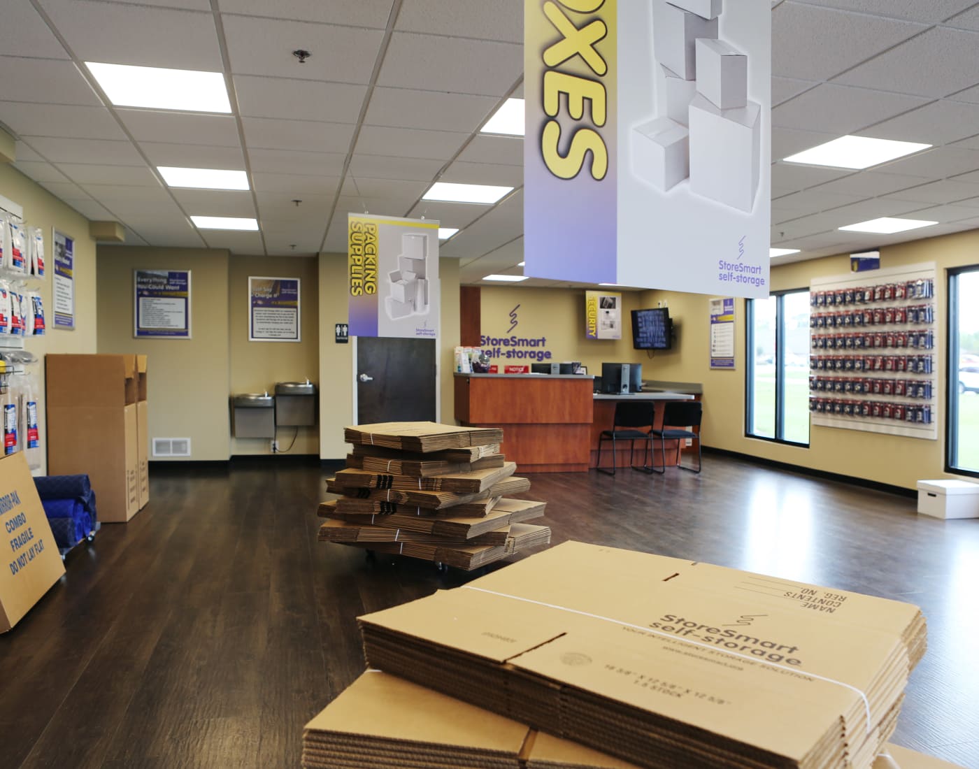 Boxes for sale at StoreSmart Self-Storage in Loganville, Georgia