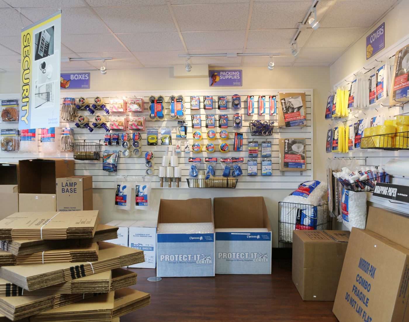 Packing and moving supplies for sale at Midgard Self Storage in Little River, South Carolina