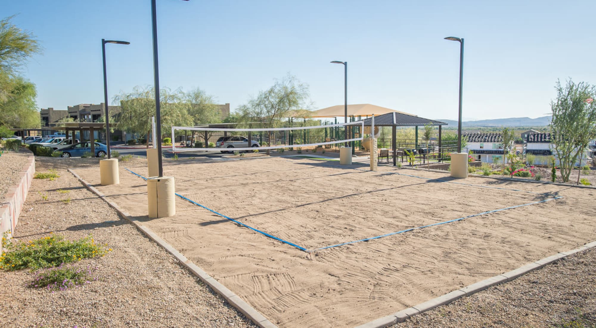 Lighted Sand Volleyball court at Las Colinas at Black Canyon