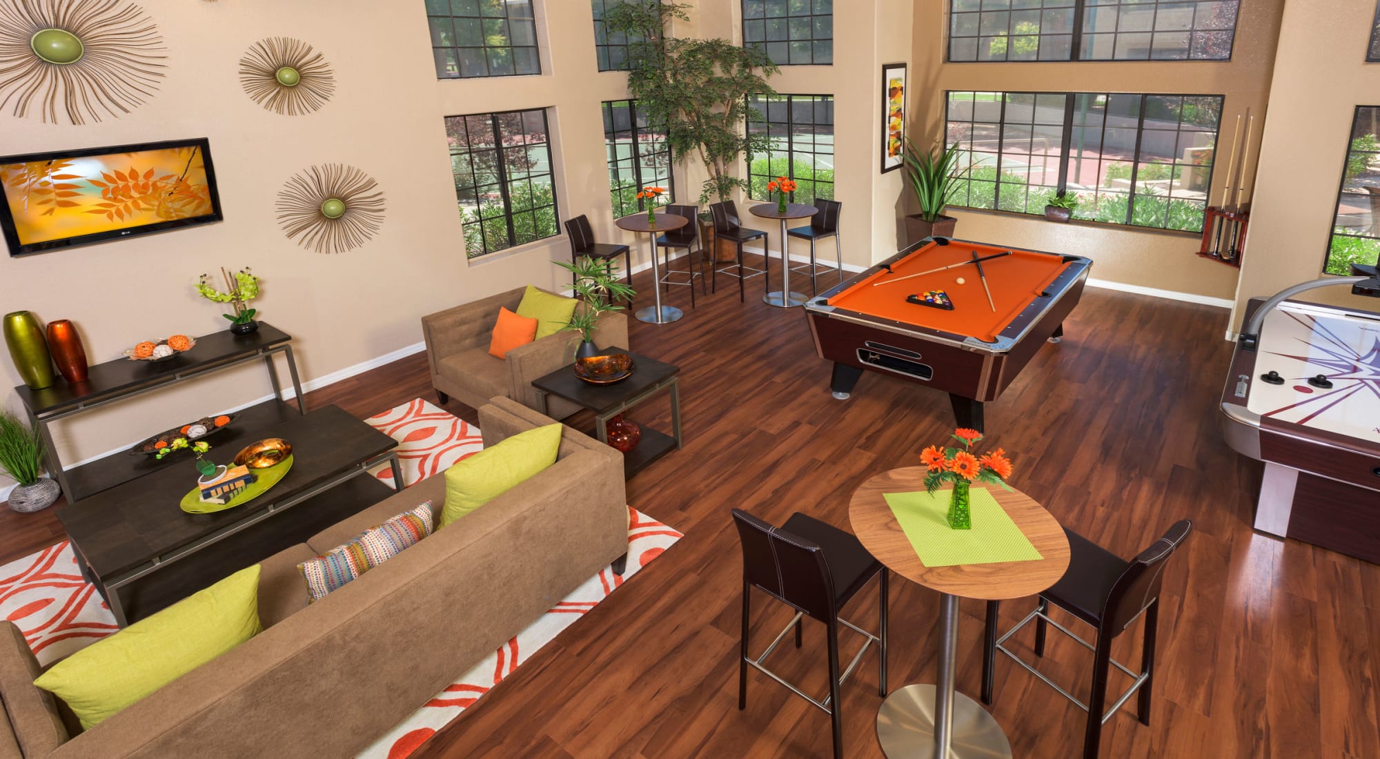 Game Room with pool table at The Palisades in Paradise Valley 