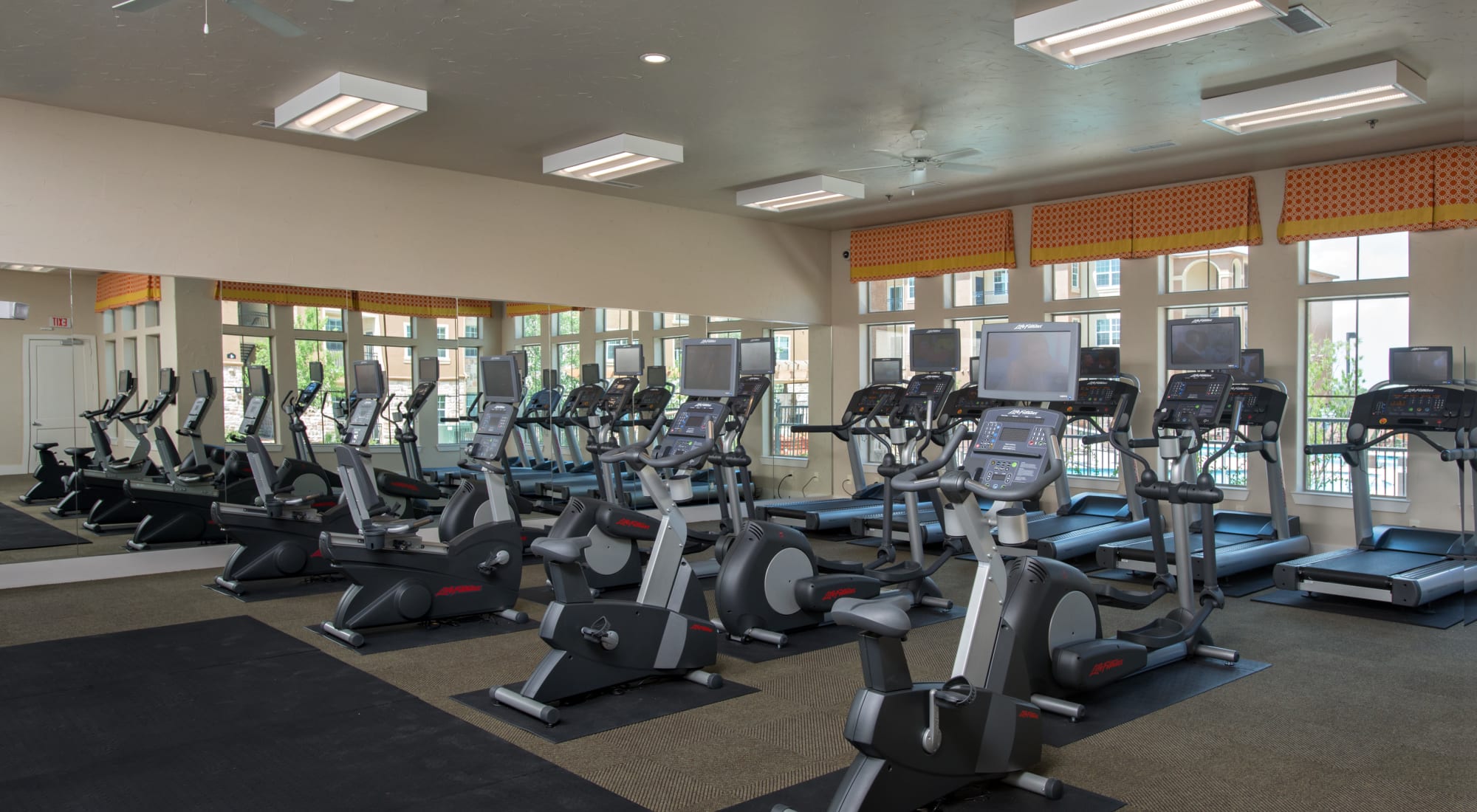 Fitness Center with Kick Bag at Villas in Westover Hills