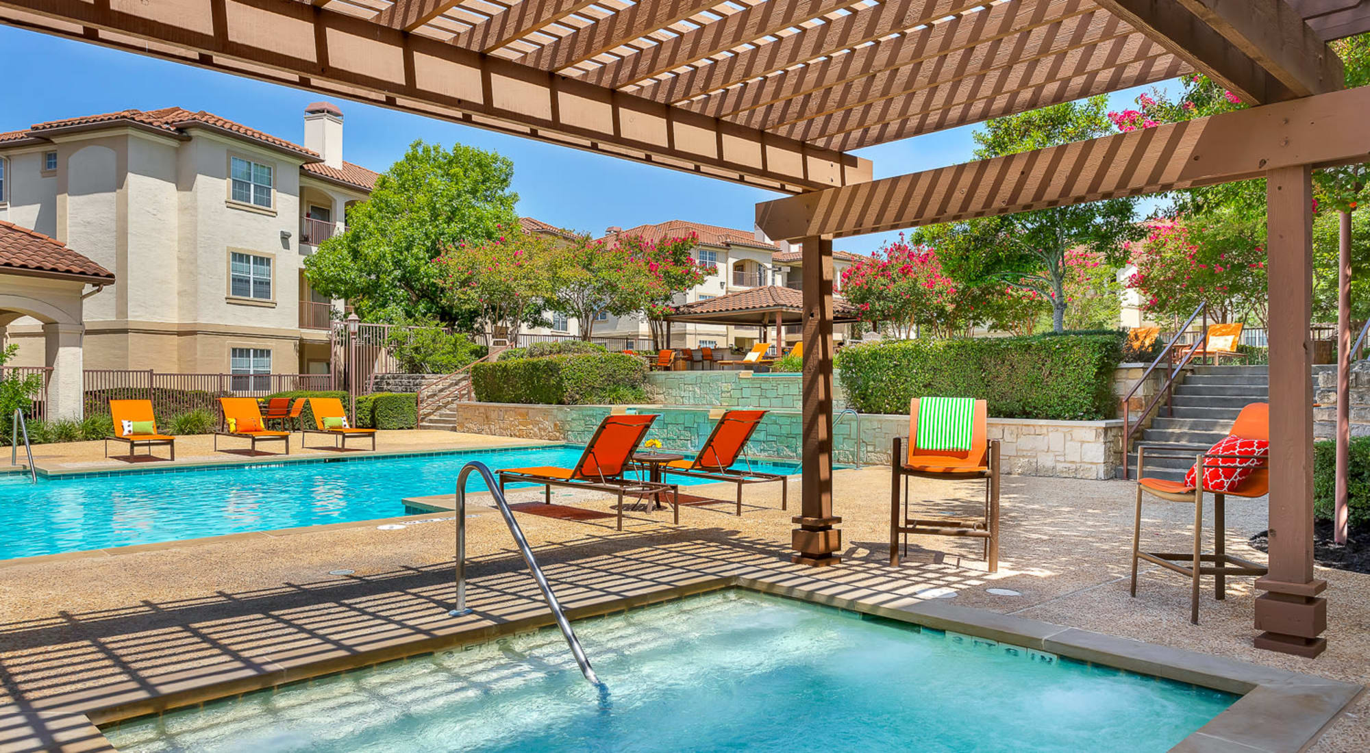 Outdoor spa at Mira Vista at La Cantera 