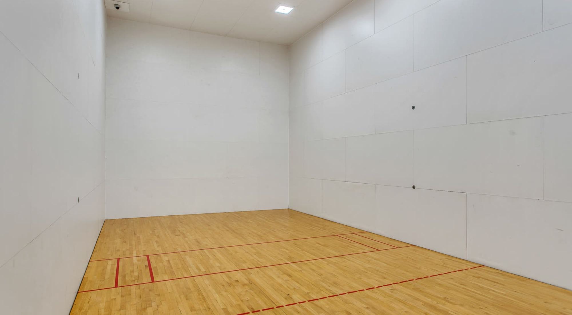 Indoor racquetball court at The Estates of Northwoods