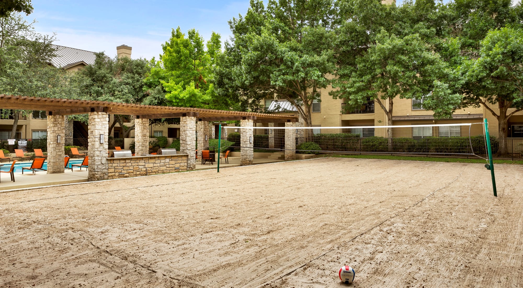 Sand Volleyball court at Villas at Oakwell Farms