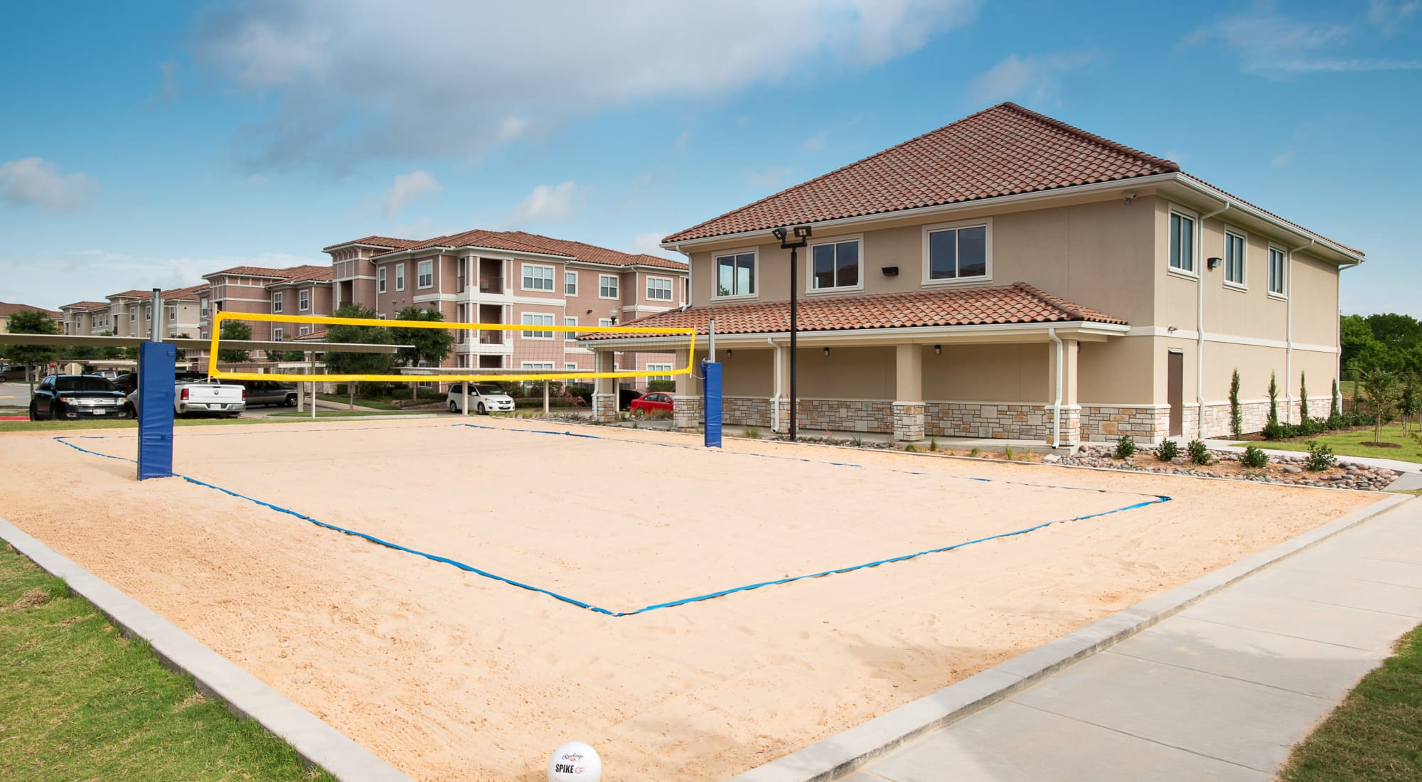 Sand volleyball court at Estancia at Ridgeview Ranch
