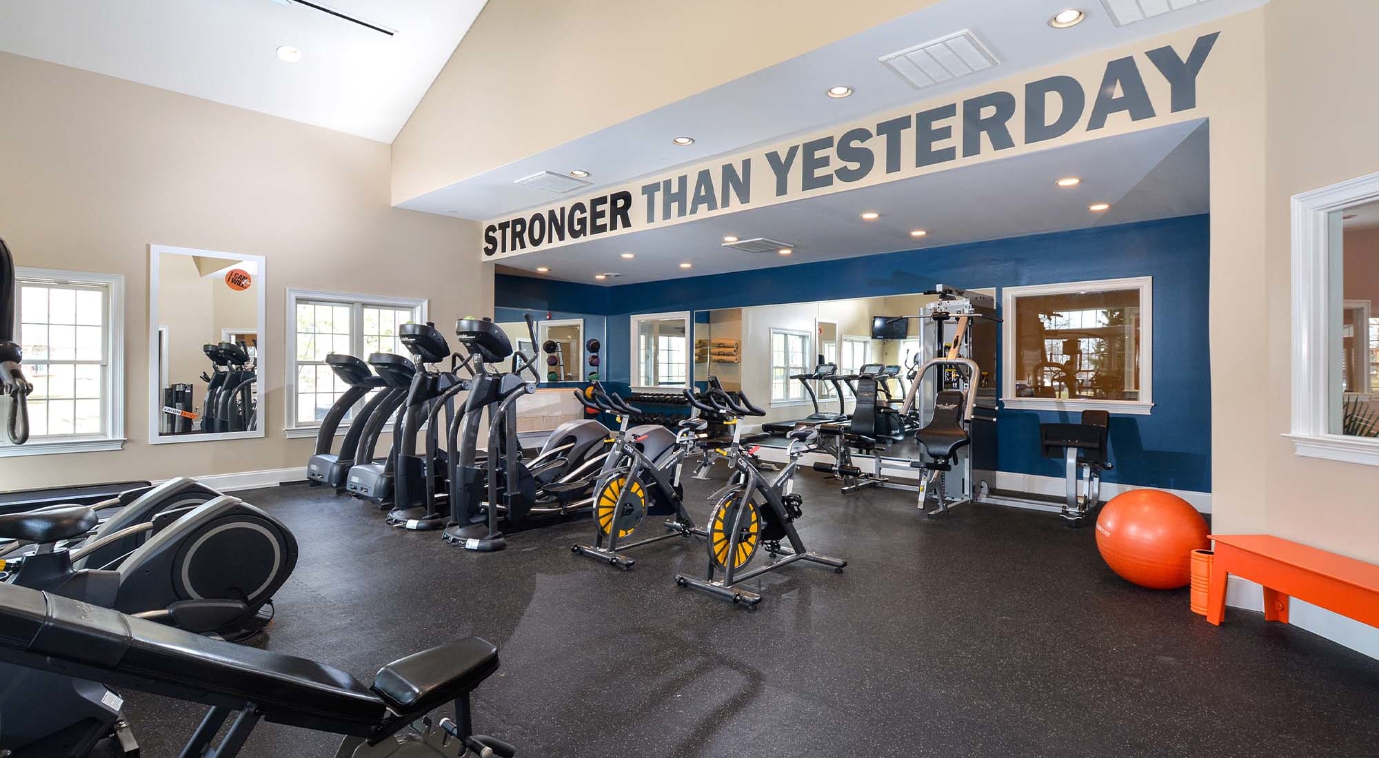 State-of-the-art fitness center at Franklin Commons in Bensalem, Pennsylvania