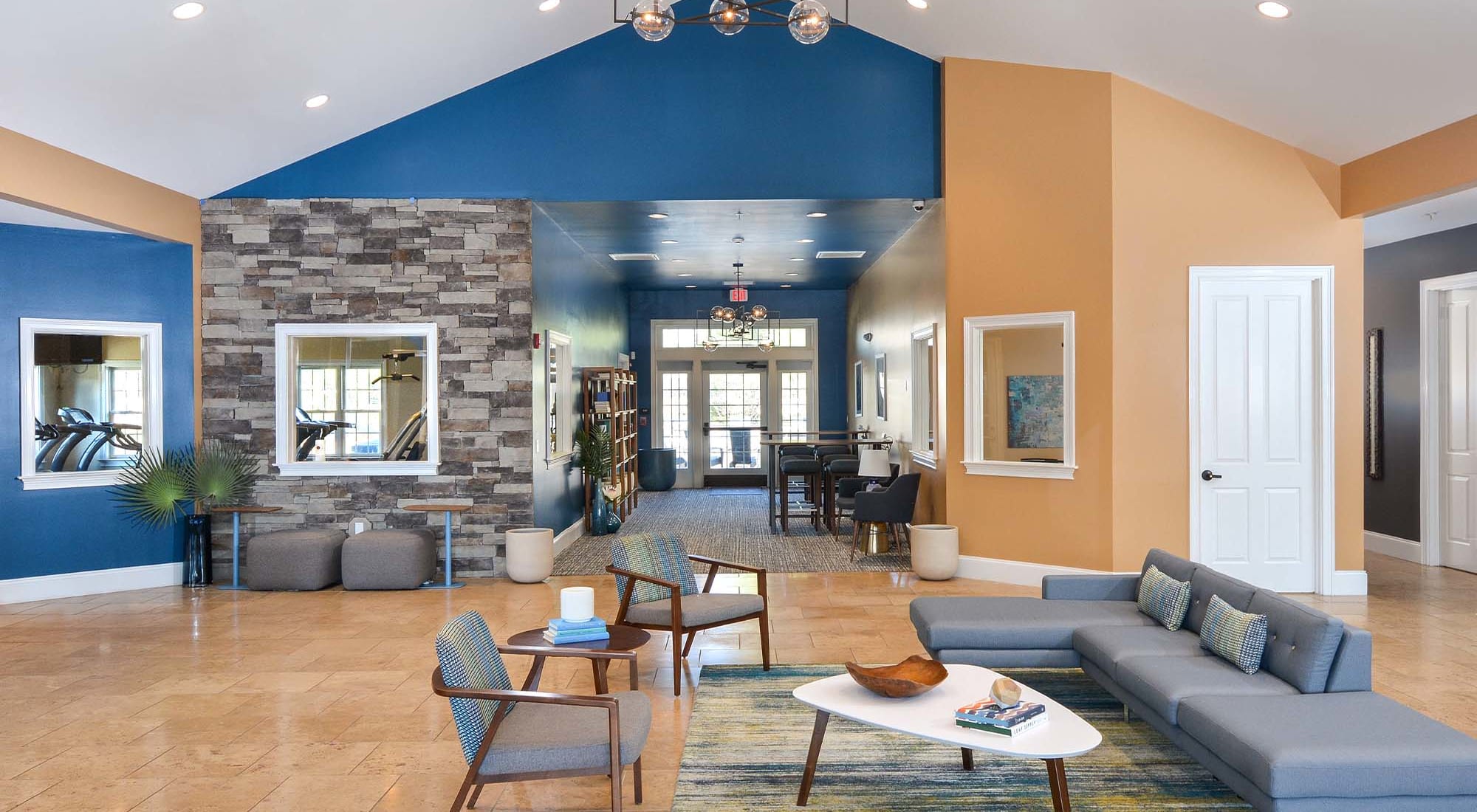 Resident Lounge at Franklin Commons in Bensalem, Pennsylvania
