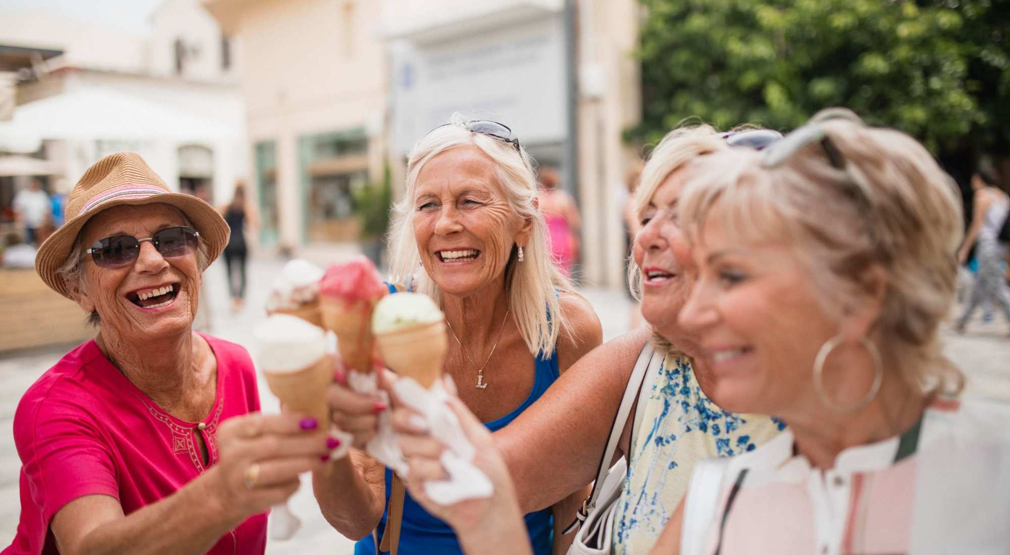 Residents having some ice cream at Nyer Urness House in Seattle, Washington