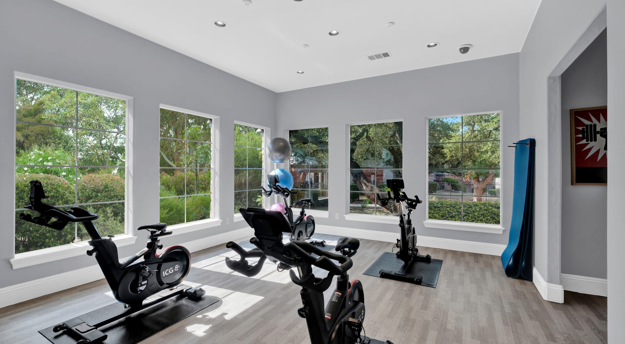 Fitness center at The Estates of Northwoods
