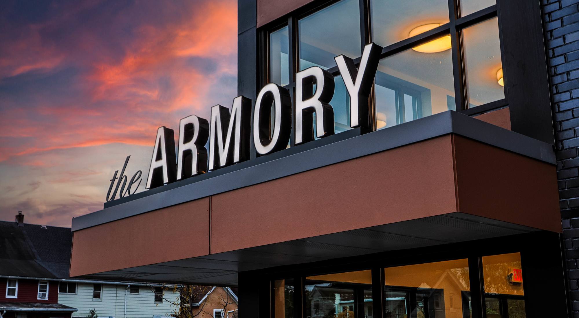 Our sign for The Armory in Bethlehem, Pennsylvania