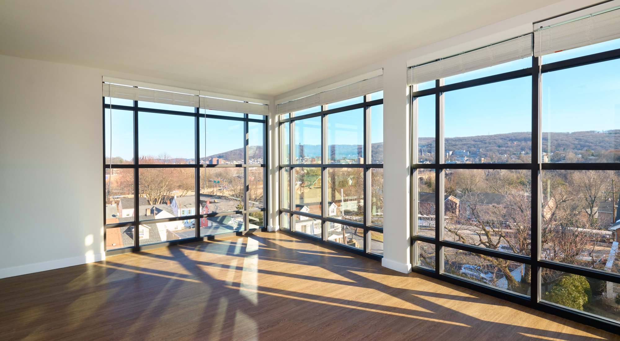 Spacious living areas with amazing views at The Armory in Bethlehem, Pennsylvania