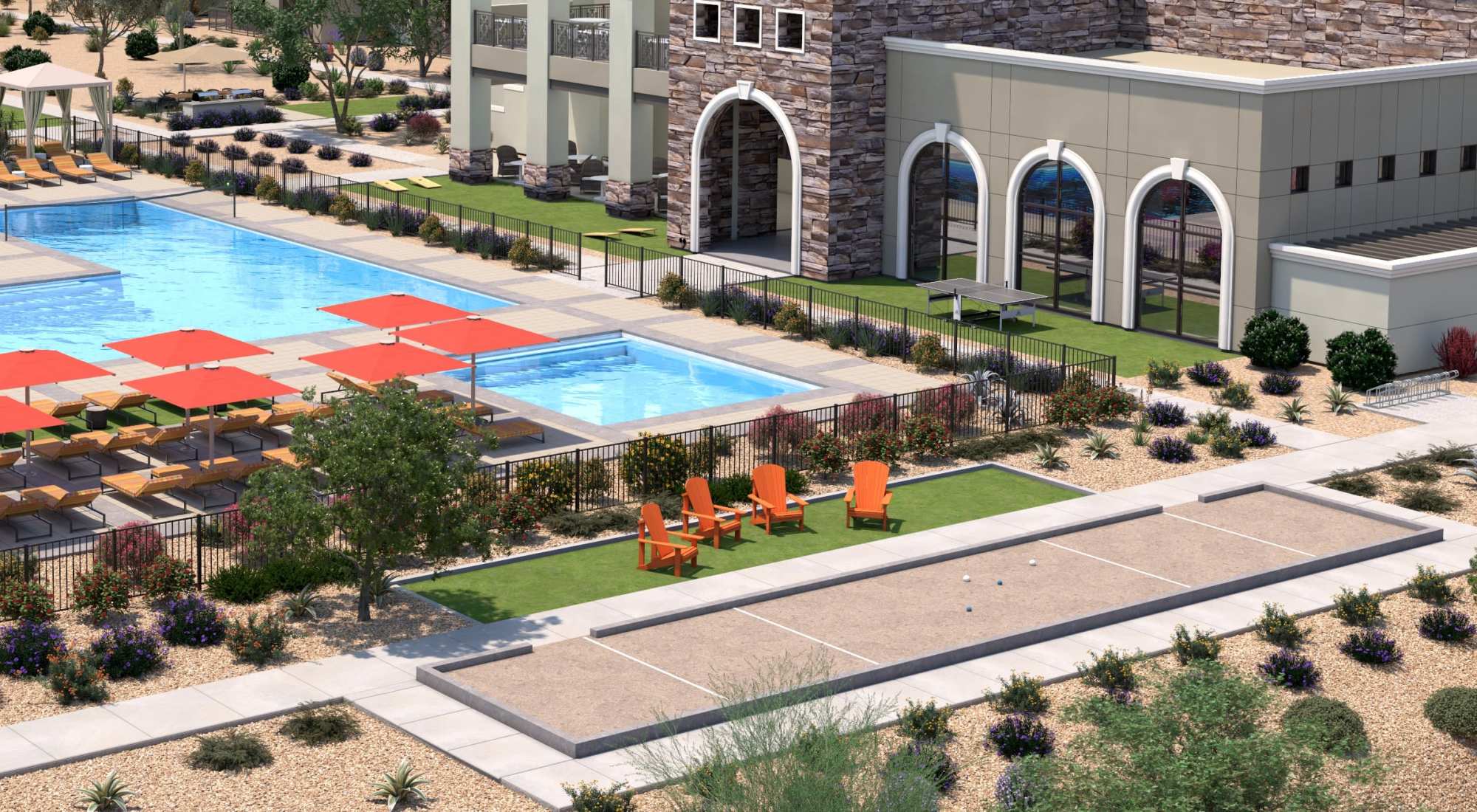 Bocce Ball at Tuscany at Gabriella Pointe in Gilbert, Arizona