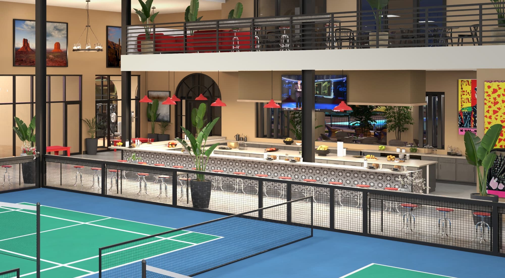 Bar at Athletic Center at Tuscany at Gabriella Pointe in Gilbert, Arizona