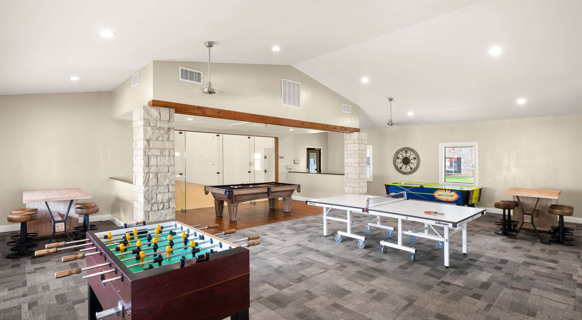 Game Room with Pool Table at The Springs of Indian Creek