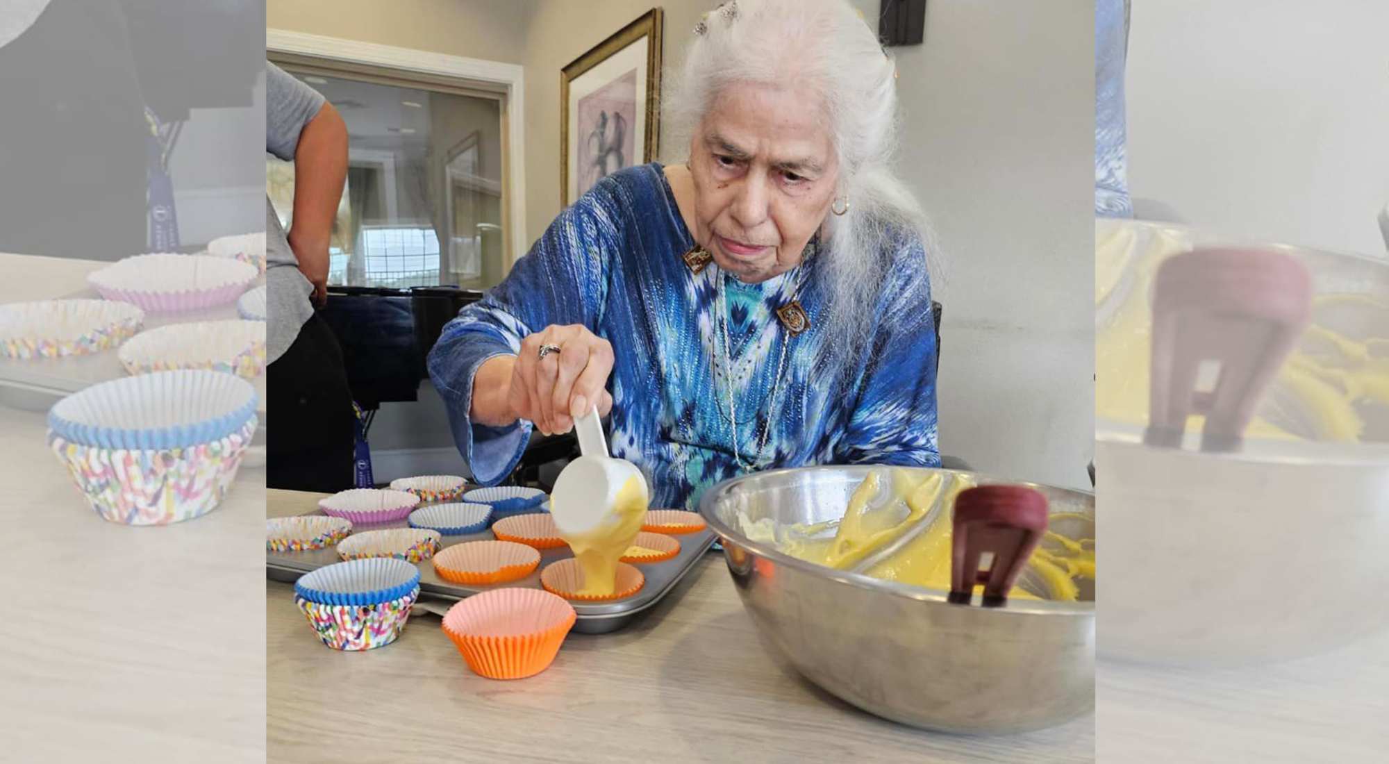 cupcakes at The Landing at Stone Oak Memory Care in San Antonio, Texas