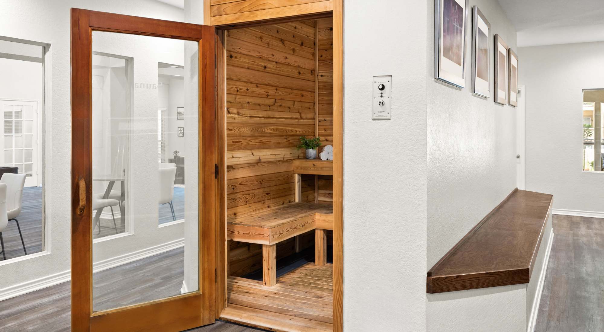 Sauna Exterior at Villas at Oakwell Farms