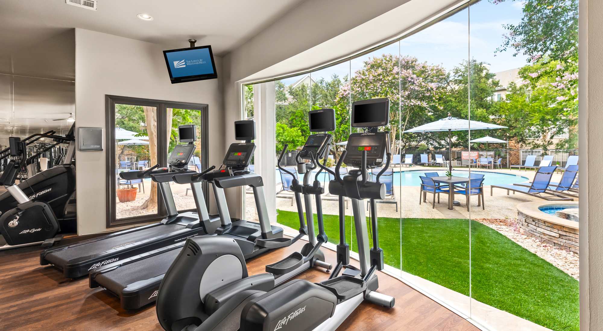 Fitness center at The Lodge at Westover Hills