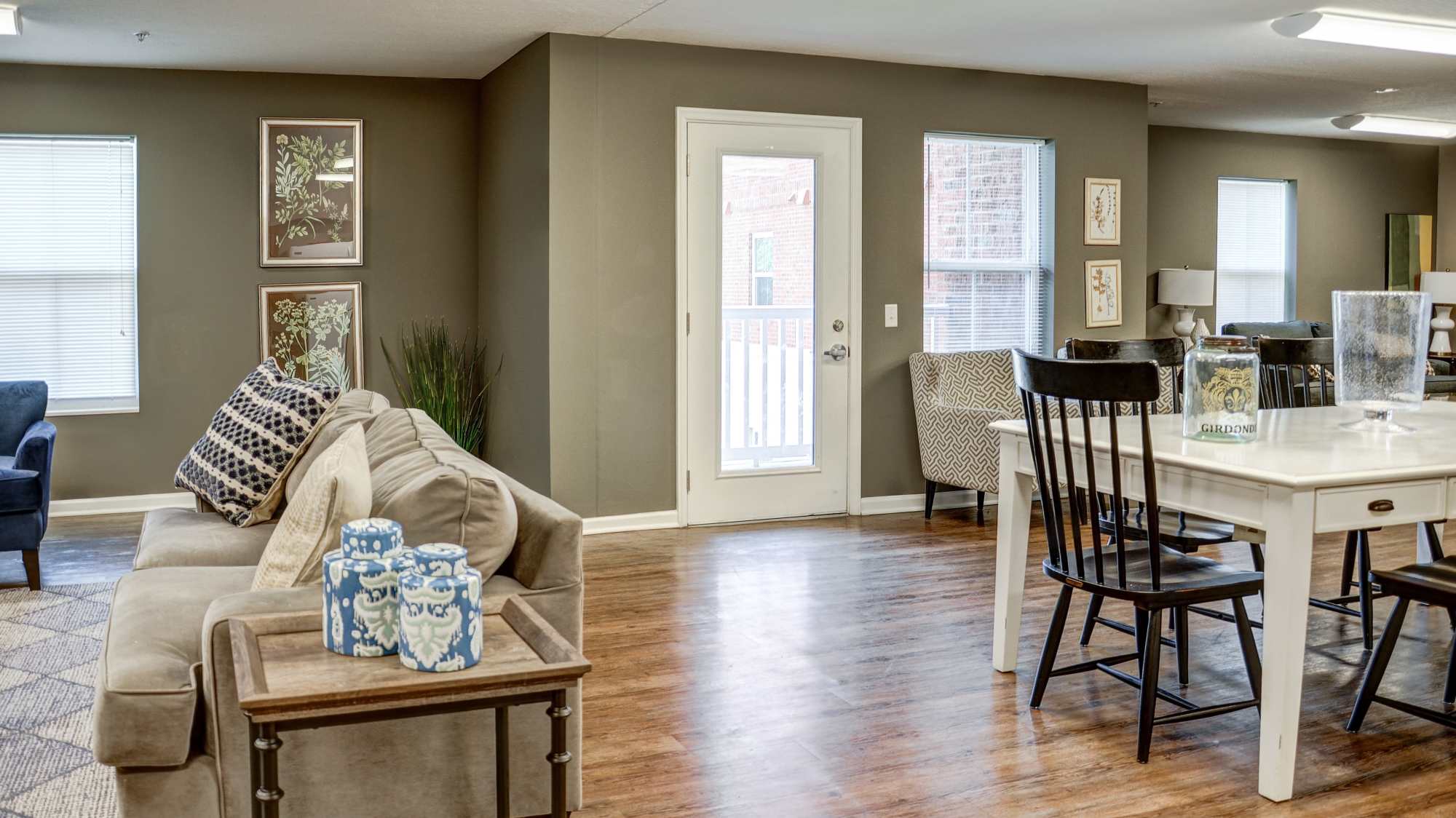 Well-lit community room at The Banks At Berkley in Norfolk, Virginia