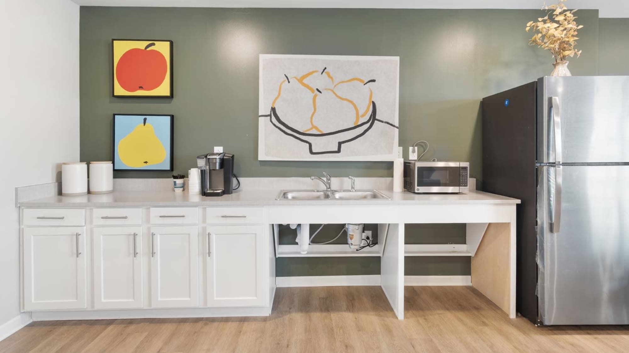 Community kitchen at Trolley Circle in Belleville, Illinois