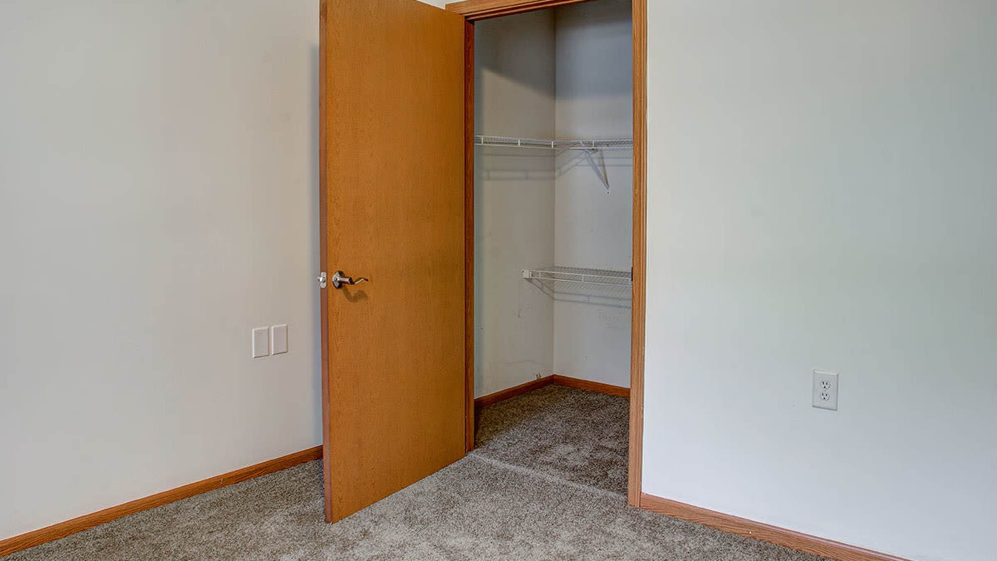 Bedroom with a closet area at City View Place in Richmond, Virginia