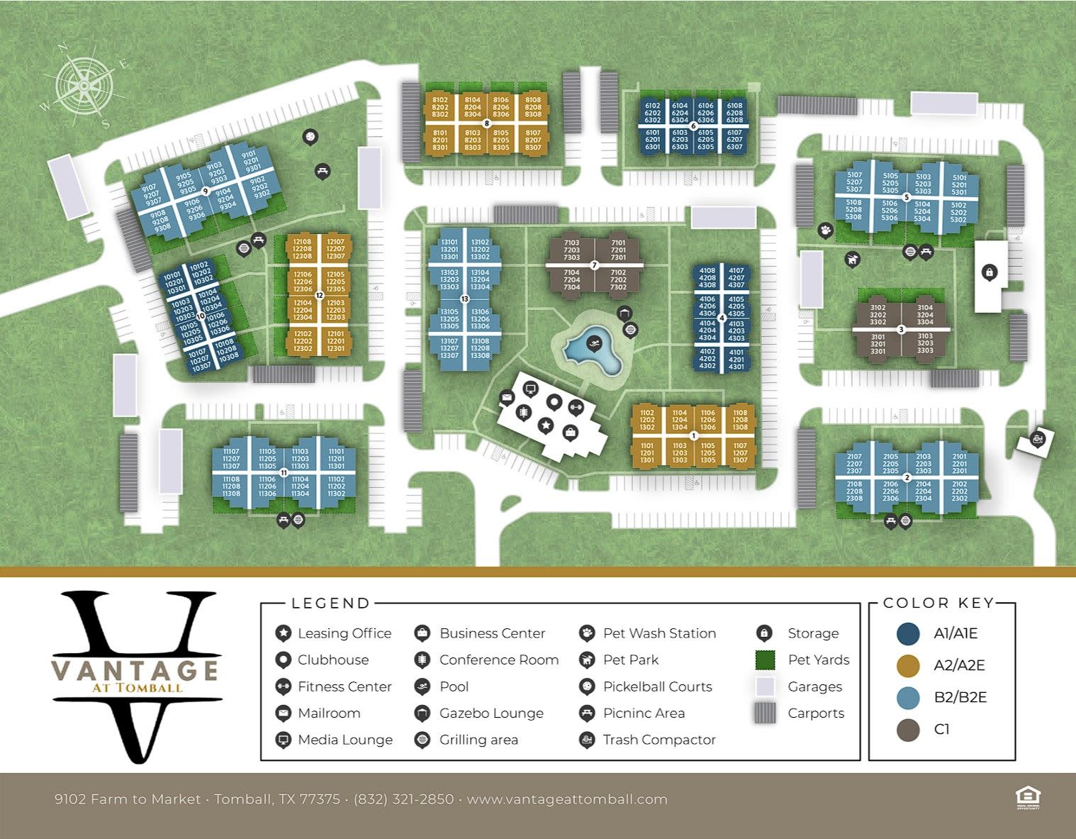 The Tennyson at Tomball Site Map Image