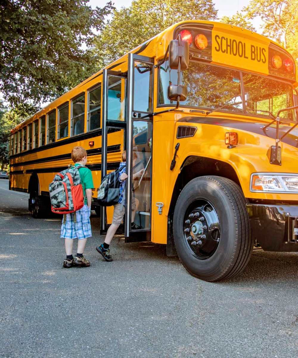 Resident children going to school near The Columbia at the Waterfront in Vancouver, Washington
