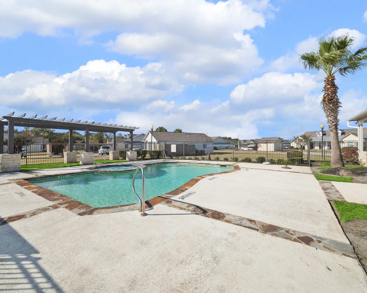 Swimming pool at Palm Garden in Orange, Texas