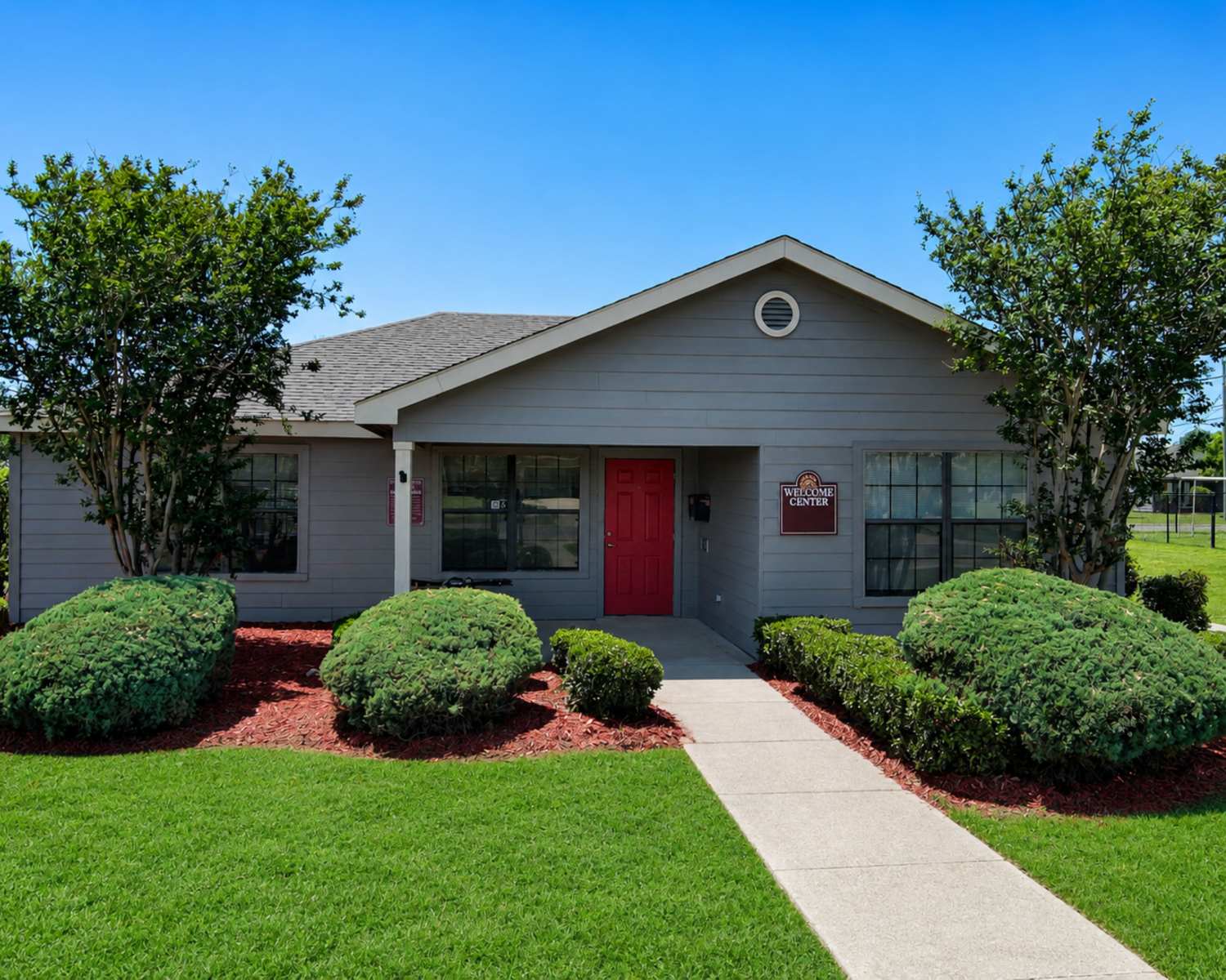 Exterior view of the building at Sunflower Estates in Indianola, Mississippi 